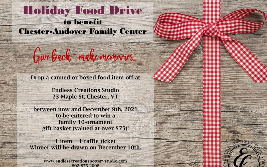 Holiday Food Drive to Benefit Chester-Andover Family Center
